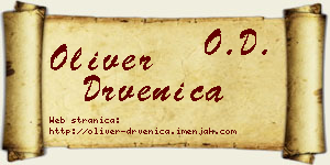 Oliver Drvenica vizit kartica